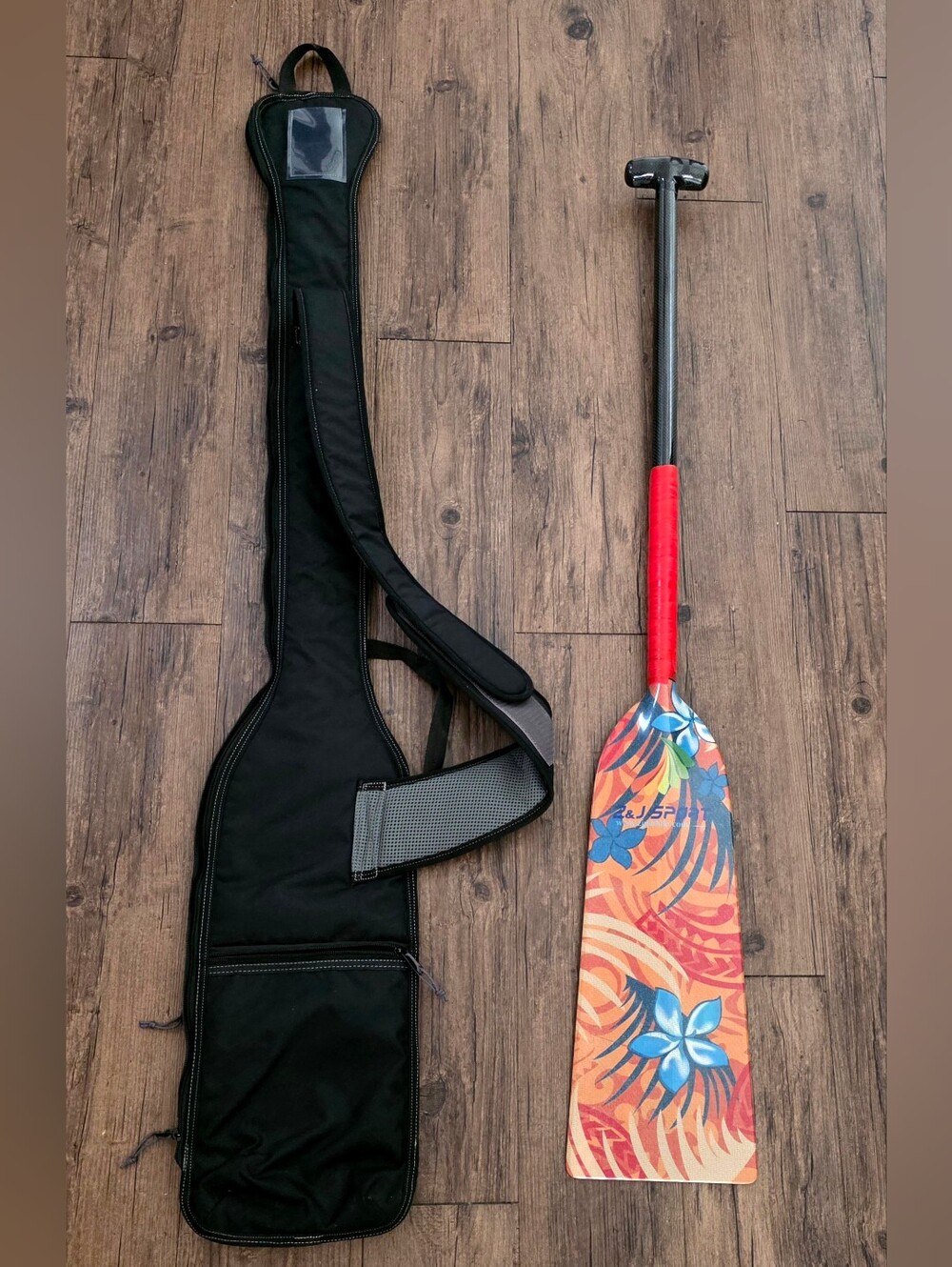Z&J Sport Boat Paddle opdp Full Carbon Fiber IDBF Approved 44 inches W/ Hanuman